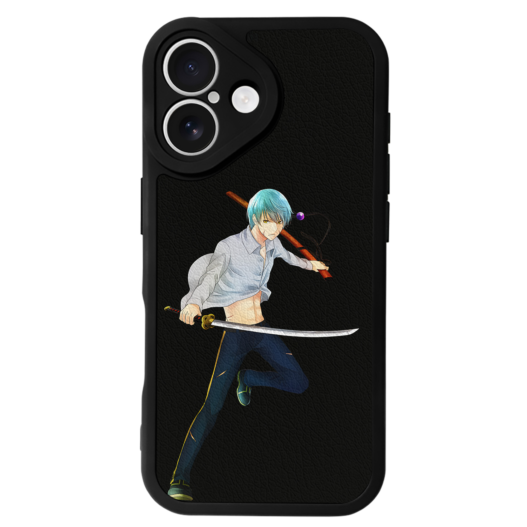 （画像用） 刀剣乱舞 Touken Ranbu 【iPhone 16シリーズ対応】シリコンスマホケース（レザー調） 材質：シリコン
